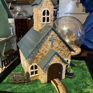 Hand painted “Little Stone Church”.